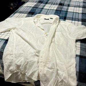 Orvis xl white soft cotton long sleeve shirt